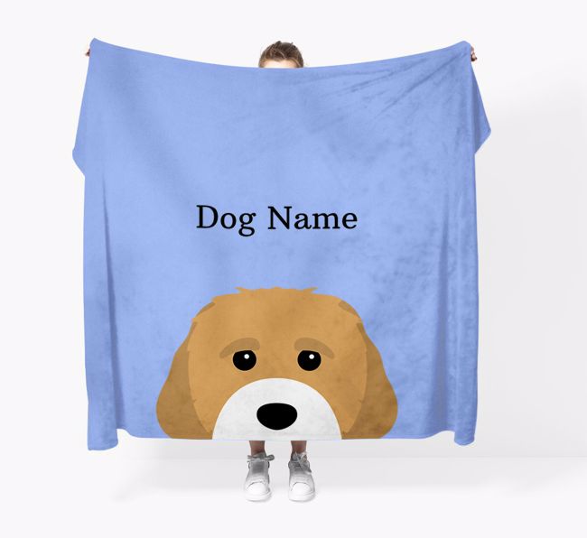 'Peeking Icon' - Personalised {breedFullName} Blanket